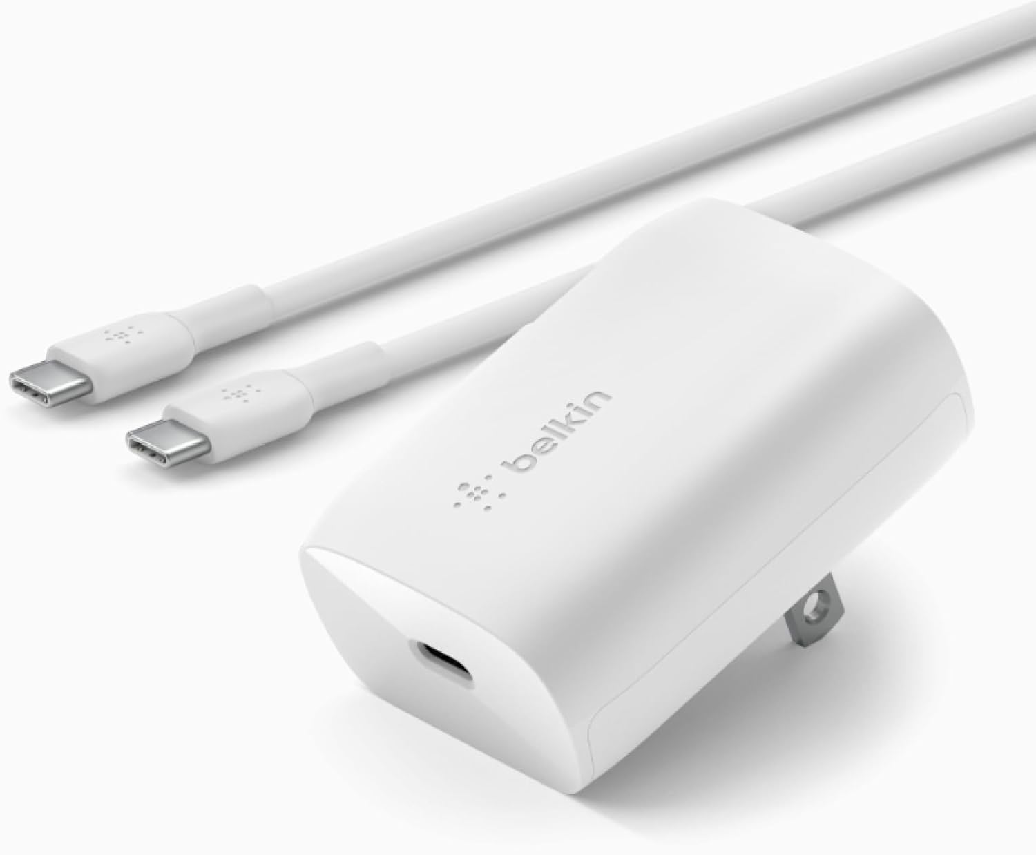 Belkin Dual USB-C 1x Up to 30W - White Belkin Dual USB-C 1x Up to 30W - White